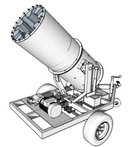demolition water mister and dust suppression equipment